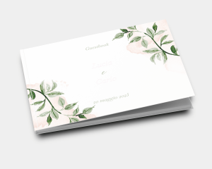 Green and Peach - Guest book