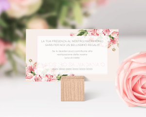 Dream Bouquet - Biglietto lista nozze