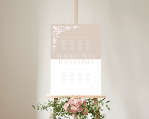 Beauty - Seating plan 50x70 cm (verticale)