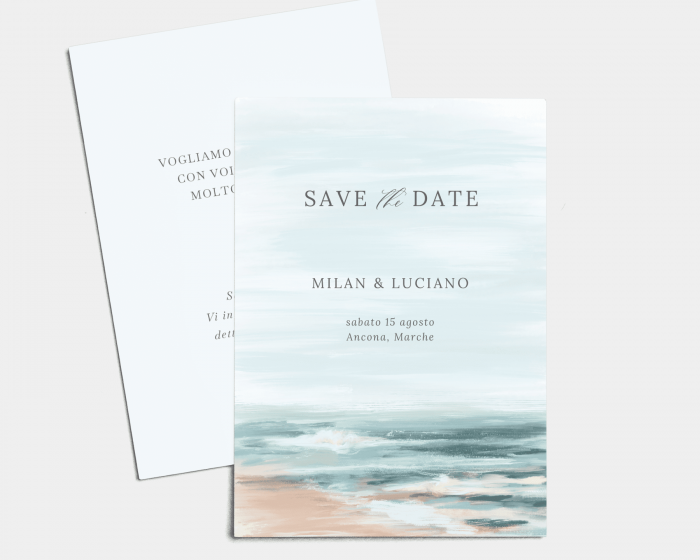 Painted Beach - Save the Date (verticale)