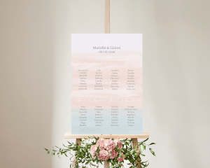 Pastell - Seating plan 50x70 cm (verticale)