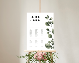 Leafy - Seating plan 50x70 cm (verticale)