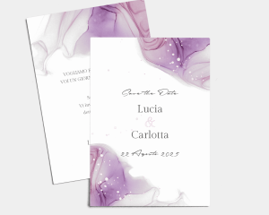 Purple Ink - Save the Date (verticale)