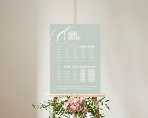 Amore - Seating plan 50x70 cm (verticale)