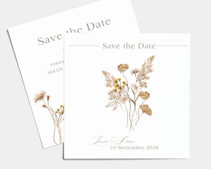 Autumn Wildflowers - Save the Date (quadrato)