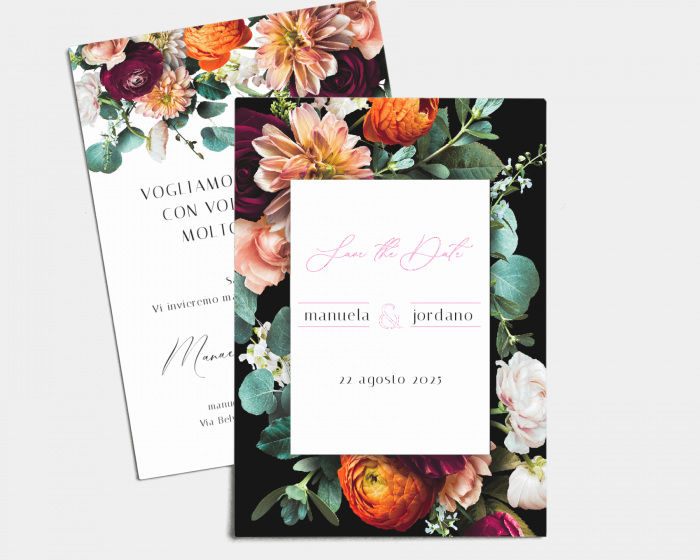 Florals - Save the Date (verticale)