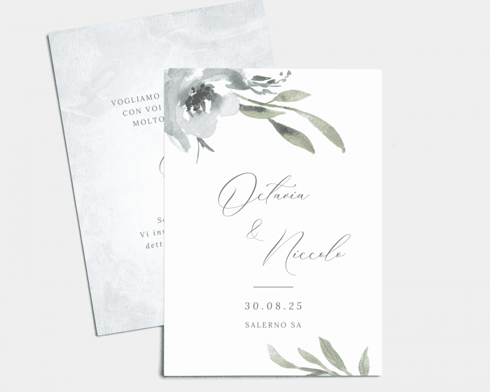 Muted Floral - Save the Date (verticale)