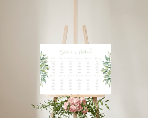 Leaves - Seating plan 70x50 cm (orizzontale)