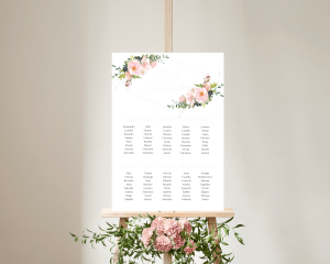 Fiore - Seating plan 50x70 cm (verticale)