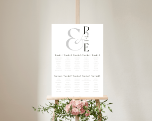 Letters - Seating plan 50x70 cm (verticale)