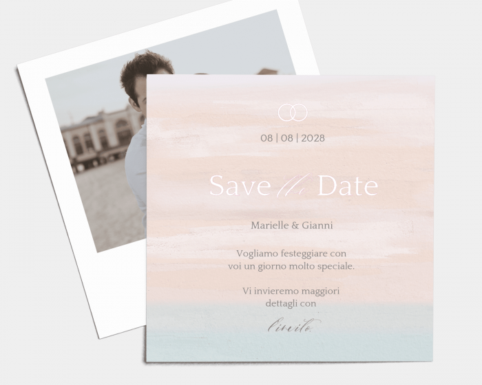 Pastell - Save the Date (quadrato)