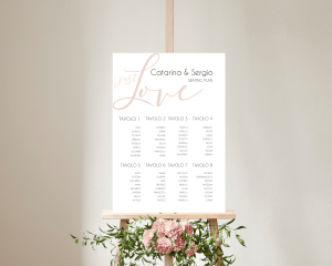 Just - Seating plan 50x70 cm (verticale)