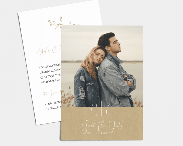Boho Chic - Save the Date (verticale)