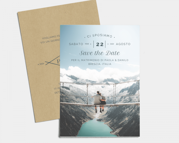 Vintage Mountain - Save the Date (verticale)
