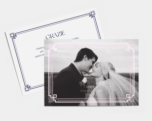 Gatsby - Biglietto di ringraziamento matrimonio