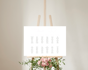 Hearts - Seating plan 70x50 cm (orizzontale)