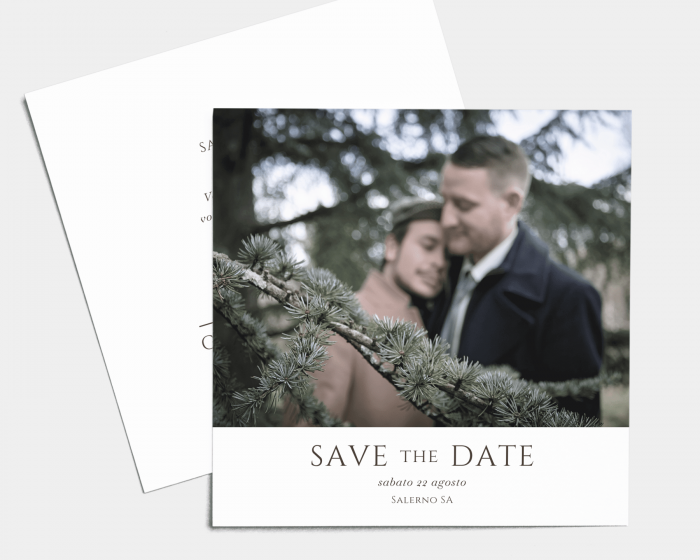 Leafy Hoops - Save the Date (quadrato)